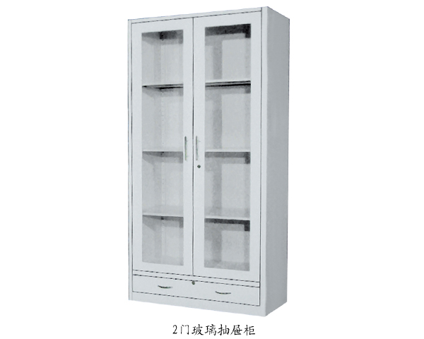 2门玻璃抽屉柜